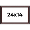 PosterPalooza | Linear Brown Picture Frame - UV Acrylic, Backing Board, Hanging Hardware Included - 2 of 4