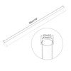 Unique Bargains Lamp and Lantern Water Cooling System Acrylic Rigid Round Pipe Clear 10" - 2 of 4