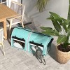 39" Portable Soft Sided Double Cat Carrier with Divider,Removable Crates,Cushions,Foldable Travel Pet Bag for 2 Cats–LAOTIES - 2 of 4