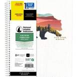 Five Star 80 Sheets College Ruled Notebook with Study App National Wildlife Federation Bear