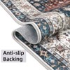 EcoSummer 60 × 84 in Washable Rug with Non-Slip Backing, Vintage Floral Low Pile Area Rug for Living Room & Nursery - 3 of 4