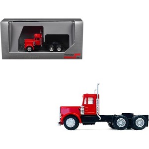 Peterbilt Short Day Cab Red 1/87 (HO) Scale Plastic Model Car by Promotex - 1 of 4