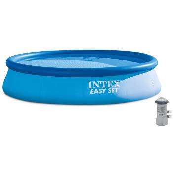 Intex 13ft x 32in Easy Set Above Ground Swimming Pool Kit & 530 GPH Filter Pump