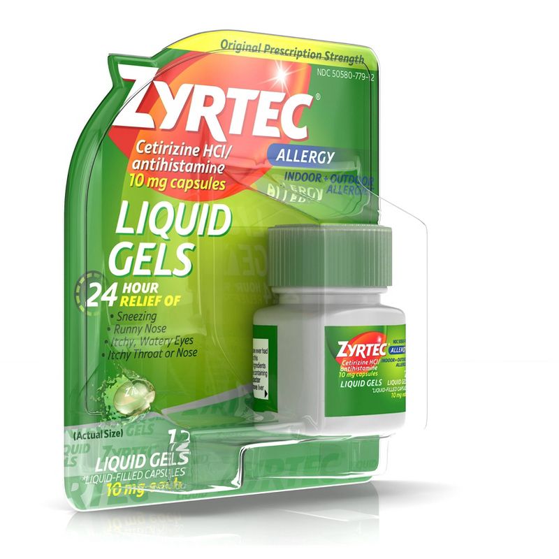 Zyrtec 24 Hour Allergy Relief Capsules - Cetirizine HCl, 4 of 10