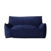 SKRAN 2 Seater Oversized Bean Bag Chair with Armrests for small space Living Room, Bedroom,  Navy Blue - 2 of 4