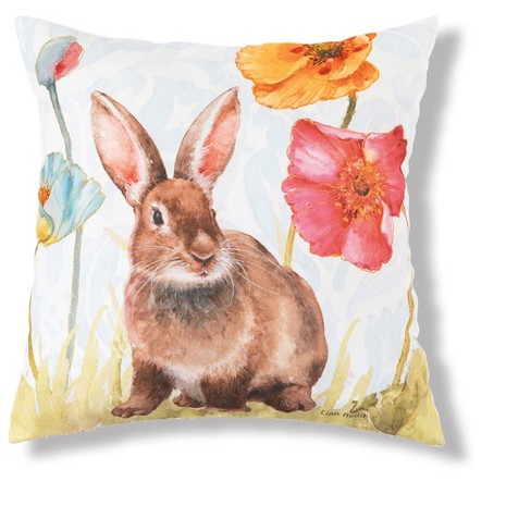 Bunny Outdoor Lumbar Pillow