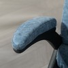 TiramisuBest 6-Point Vibration Heated Reclining Blue PU Leather Office Chair with Armrest & Remote - 2 of 4