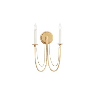 Maxim Lighting Plumette 2 - Light Wall Light in  Gold Leaf - 1 of 4