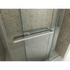 Sliding Frameless Soft-Close Shower Door, 56"-60"Wx76"H, 3/8 Inches (10mm) Thick Tampered Glass Bathroom Doors, Reversible Installation, Chrome Finish - 3 of 4