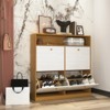 FATMOON Shoe Cabinet with 4-Drawer Flip, Space-Saving Design & Large Capacity – Easy to Use Organizer for Entryway, Hallway, Living Room - 4 of 4