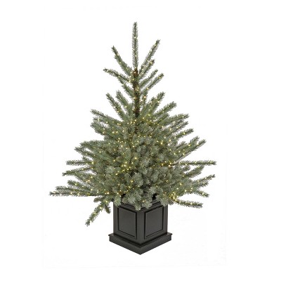 4' Prelit Blue Evergreen Entrance Artificial Christmas Tree - National Tree Company