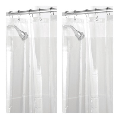 iDesign PEVA Stall Shower Curtain Liner - 54 x 78" - Clear