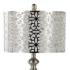 LumiSource Ashland 27" Table Lamps: Brushed Nickel, Empire Shade, UL Listed, Set of 2 - 3 of 4