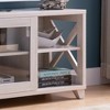NicBex TV Stand Craftsman Style Entertainment Center with 4 Side Shelves TV Console with Center Transparent Cabinet for Living Room - 4 of 4