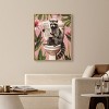 Art Remedy Raccoon Tropical Bathroom Tropical Bathroom Wall Art Framed - 2 of 4