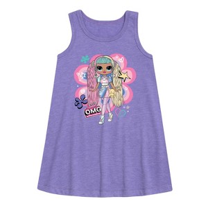 Girls' - LOL Surprise! - Candylicious Original Graphic Sleeveless Aline Dress - 1 of 3