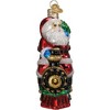 Old World Christmas Blown Glass Ornament for Christmas Tree, Santa On Locomotive - 2 of 4