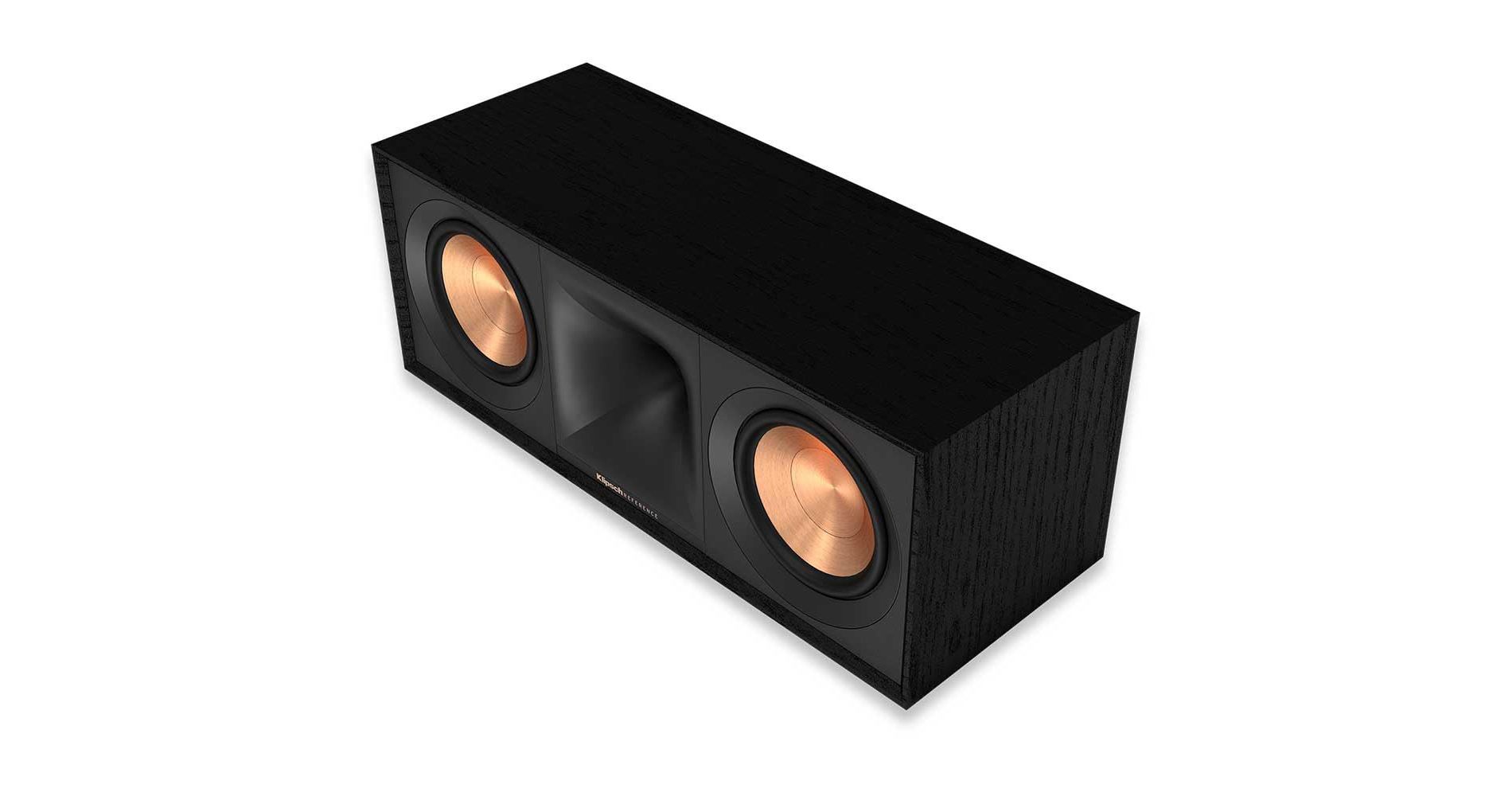 Klipsch Reference Next-Generation R-50C Horn-Loaded Center Channel Speakers for Crystal-Clear Home Theater Dialogue in Black