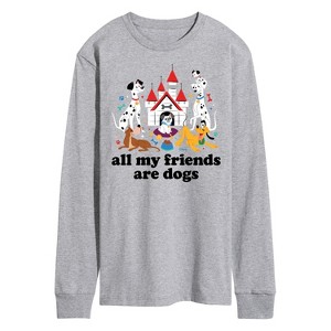 Men's - Disney - Cats & Dogs Long Sleeve Graphic T-Shirt - 1 of 4