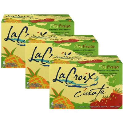 Lacroix Sparkling Water Pineapple Strawberry - Case of 3/8 pack, 12 fz