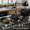 BRINJOY 16-Piece Titanium Nonstick Cookware Set - Induction Kitchen Pots & Pans Set, PFOS/PFOA-Free, Black - 3 of 4