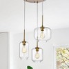 17.13" x 17.13" x 76" 3-Light Ole Chandelier Gold - Warehouse Of Tiffany: ETL Listed, Adjustable Height - 2 of 2