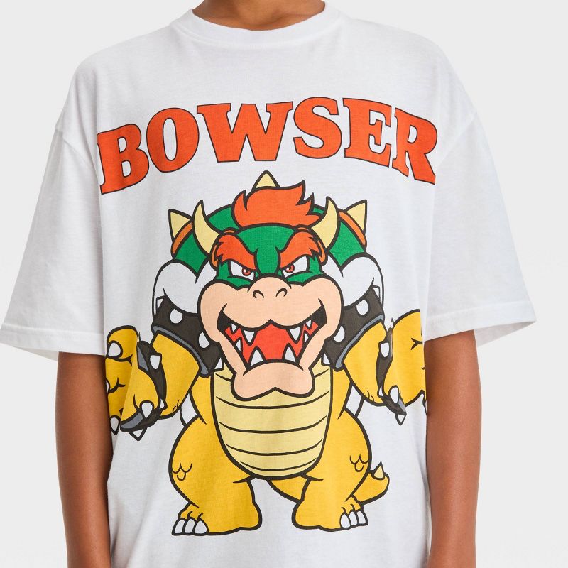 Boys&#39; Super Mario Front Back Elevated Short Sleeve Graphic T-Shirt - White, 2 of 4