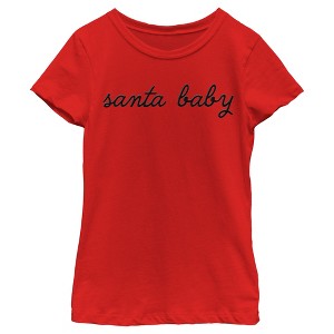 Girl's Lost Gods Santa Baby T-Shirt - 1 of 4