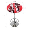 Coca-Cola  Art Bar Table with Footrest - 4 of 4