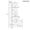 NicBex 68.3 Inch Tall Bathroom Storage Cabinet,Slim Storage Cabinet with 3 Drawers and Adjustable Shelf - 3 of 4
