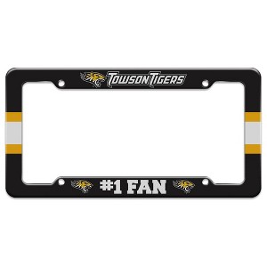 Towson University #1 Fan License Plate Tag Frame - 1 of 4