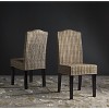 Odette 19" H Wicker Dining Chair (Set of 2) - SEA8015 - Safavieh - 2 of 4