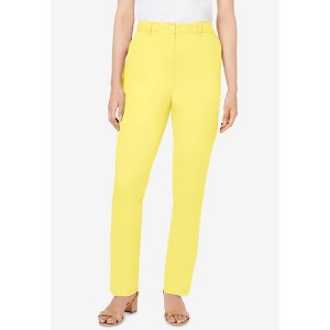 Jessica London Stretch Cotton Chino Straight Leg Pant - 1 of 4