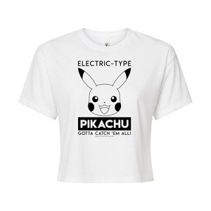 Women's - Pokémon - Electric Type Cropped Graphic T-Shirt - 1 of 4