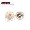 Unique Bargains Alloy Invisible Durable High Hardness Buckle Fasteners Press Studs Buttons 5 Pcs - 2 of 4