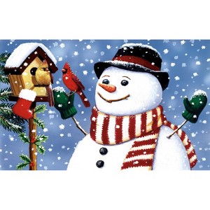 Sunsout Snowman/Birdhouse 300 pc  Christmas Jigsaw Puzzle 30471 - 1 of 4
