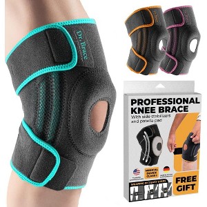 DR. BRACE ELITE Knee Brace with Side Stabilizers & Patella Gel Pads for Maximum Knee Pain Support and fast recovery for men and women - 1 of 4