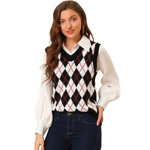 Argyle on sale vest womens