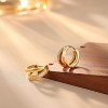 3Pairs 925 Sterling Silver, 14K Gold Plated Small Huggie Hoop Earrings Sets for Multiple Piercing CZ Cartilage Earrings Stacks - 4 of 4