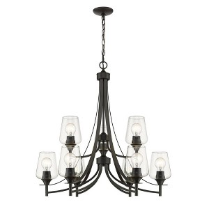 Z-Lite Joliet 9 - Light Chandelier in  Matte Black - 1 of 1