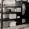 Racxily Twin XL Size Loft Bed with Stairs, Metal Full Loft Bed with Storage Shelves, High Loft Bed with Wardrobe for Kids Teens - 4 of 4
