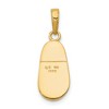 Black Bow Jewelry 14k Yellow Gold Engravable 3D Baby Shoe Pendant, 9mm (3/8 inch) - 4 of 4