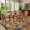 Tiger and Leopard Area Rug for Living Room Washable Non Slip Low Pile Rugs Botanical Jungle Animal Print Stain Resistant Floor Cover for Bedroom - 4 of 4