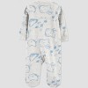 Carter's Just One You® Baby Boys' Farm Animal Footed Pajama - Gray - image 2 of 4
