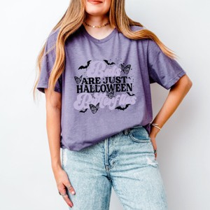 Bats Are Just Halloween Butterflies - Womens Short Sleeve Tee - 1 of 4