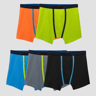 Fruit of The Loom Boys' 5pk Breathable Micro-Mesh Boxer Briefs - Colors Vary