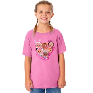 Cry Babies Magic Tears Girl's We Are So Cute Crewneck T-Shirt Pink - 1 of 3