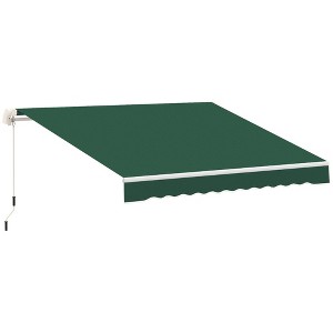 PAGED Retractable Awning for Door Entrance Patio Awnings Sun Shade Shelter with Manual Crank Handle for Deck, Balcony, Gardens - 1 of 4