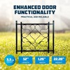 Camco Aluminum Deluxe Screen Door Grille Adjustable Up To 20 to 32 Inches Durable and Stylish Protection for Your Camper/RV, Black - 3 of 4
