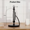 Paper Towel Holder with Spring Arm, Countertop Stand with Damping for Kitchen & Bathroom - 3 of 4